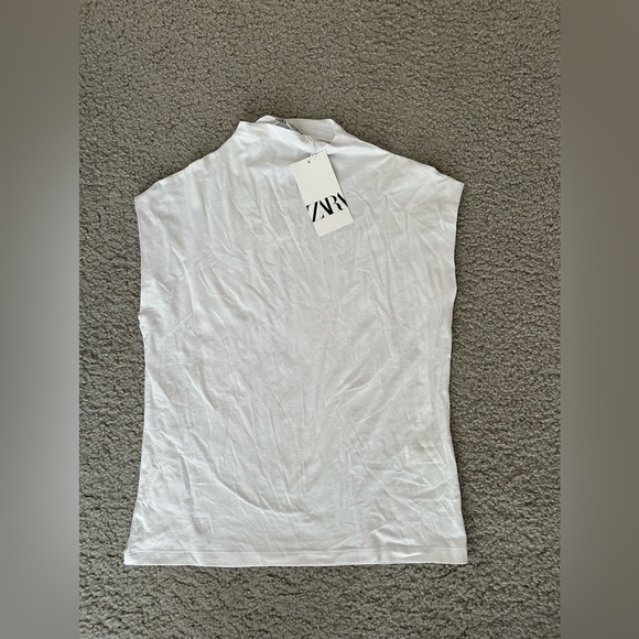 Zara MERCERIZED TOP - Picture 3 of 3